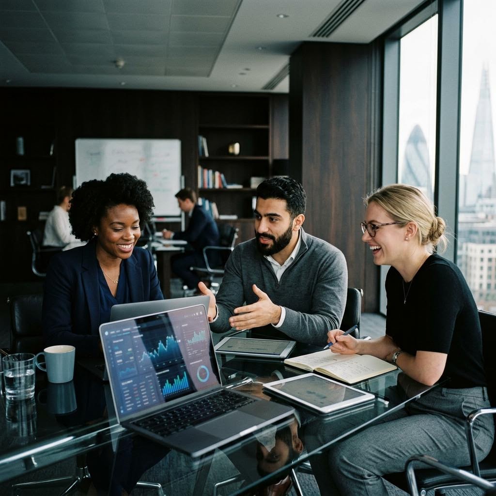 Team di analisti cripto Aiyaphorm al lavoro
